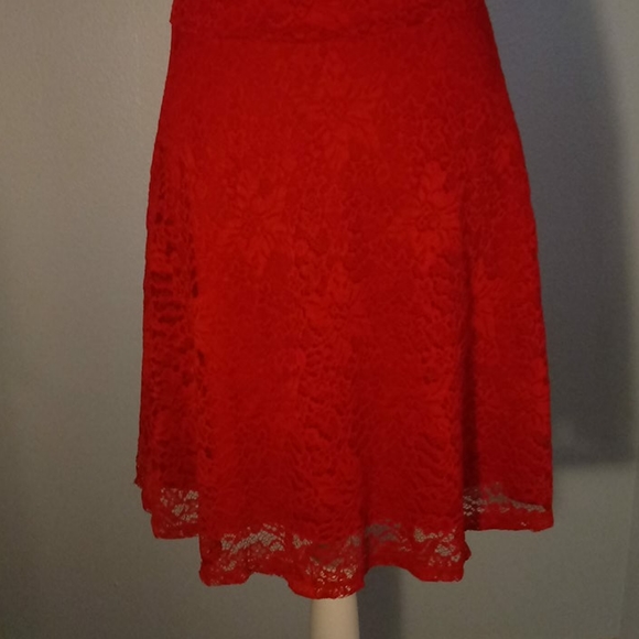 Charlotte Russe Red Lace Dress - Picture 3 of 4